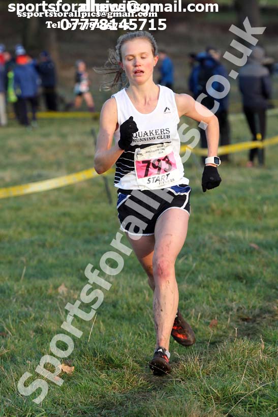 Senior womens cross country, 2019 North Eastern Cross Country Champs., Alnwick, Northumberland.  Photo: David T. Hewitson/Sports for All Pics